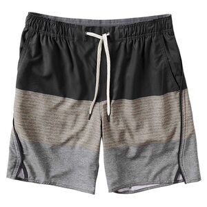 Vuori Men's Athletic Shorts - Black and Gray